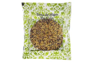 Deliciosa torta de higos secos con sésamo, 200 g de sabor natural.